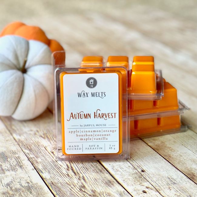 Fall Wax Melts Autumn Harvest - Orange 3 oz-gallery-28333617315910