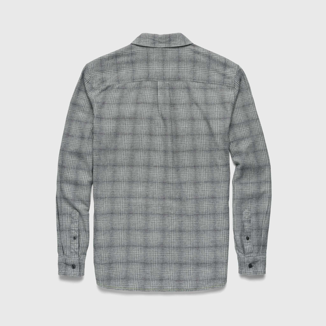 Brian Brushed Plaid Shirt - Heather Grey-gallery-44084200177922