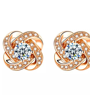 Love Knot Stud Earrings