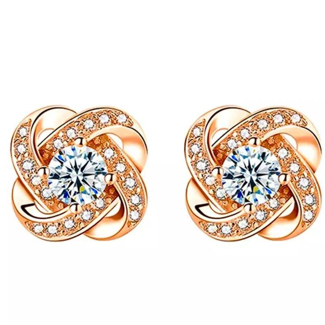 Love Knot Stud Earrings-gallery-30351682175034
