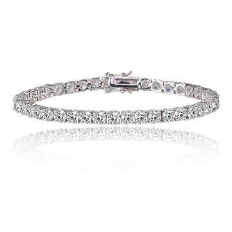 Tennis Bracelet with 1/8 CT Cubic Zirconia