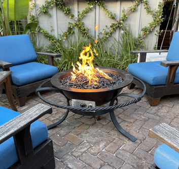 Sea Island Forge Gas Fire Pit - 30 Gallon