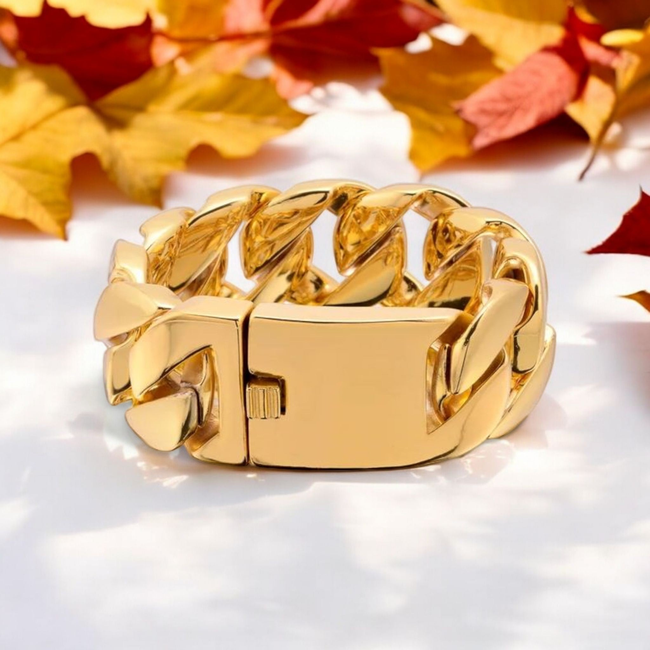 Nina Cuban Bracelet-gallery-42502803849466