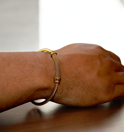 Conquer Beaded Men’s Cuff