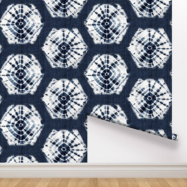 Peel and Stick Wallpaper - Shibori / Indigo-gallery-30072716525681