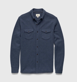 Rex Soft Knit Shirt - Navy Heather