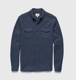 Rex Soft Knit Shirt - Navy Heather