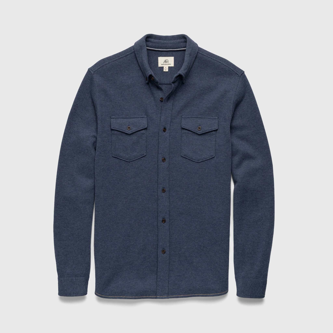 Rex Soft Knit Shirt - Navy Heather-gallery-44067647553794