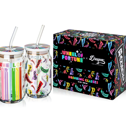 Wheel of Fortune Drinking Glasses