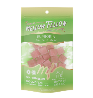 Euphoria Blend - Live Resin M-Fusions Edibles - Watermelon 1000mg