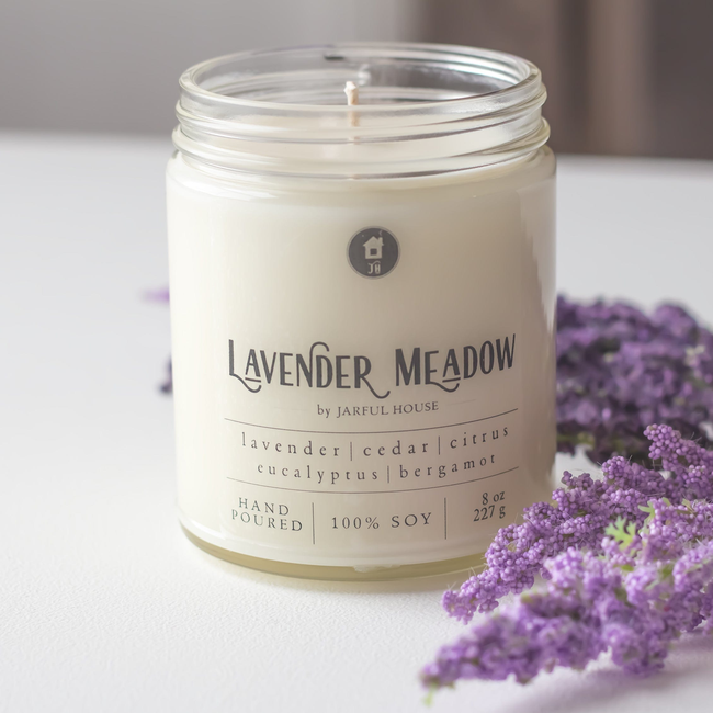 Lavender Meadow Soy Candle  8 oz.-gallery-28799057625158
