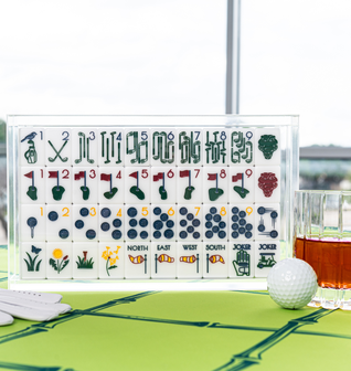 THE COUNTRY CLUB SET -  MAHJONG TILES:  WINNING WHITE