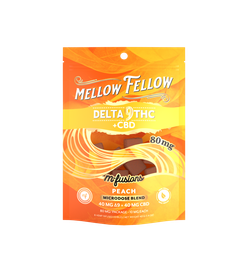 Microdose M-Fusions Gummies - Delta 9 THC + CBD 8ct 80mg - Peach