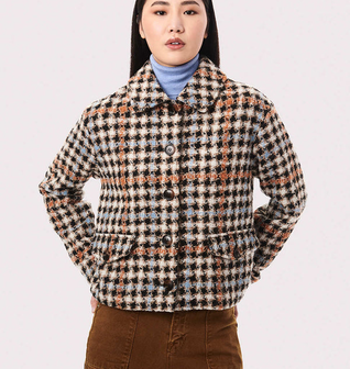 Hayden Houndstooth Wool Jacket