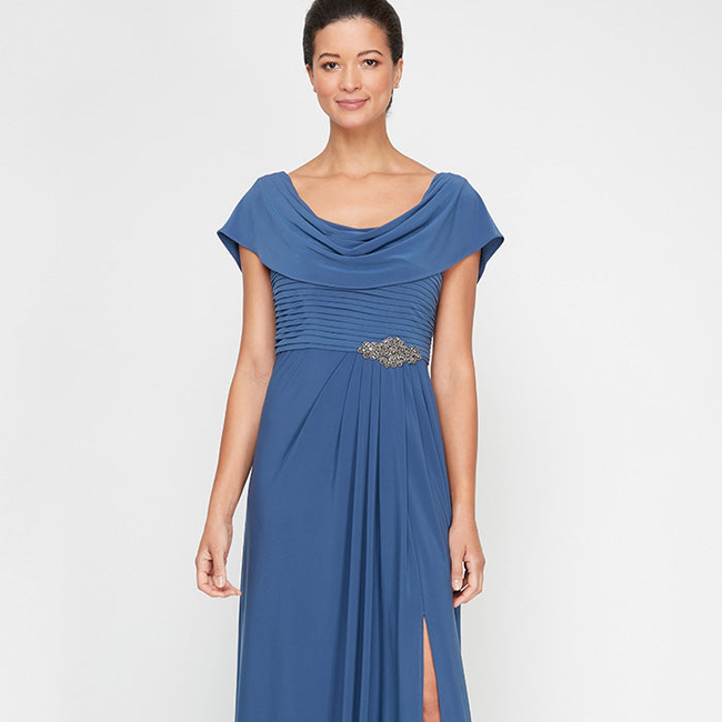 Celeste A-Line Matte Jersey Dress-gallery-42530915844352