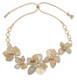 Multi-Stone Flower Frontal Necklace