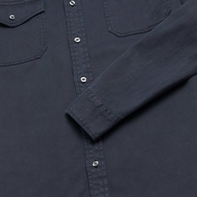 Jeb Tencel Shirt - Navy-gallery-44067650502914