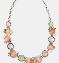 Butterfly & Mixed Stone 16" Statement Necklace