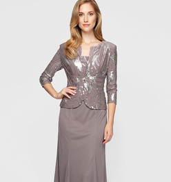 Petite Annabelle Godet Detail Firework Sequin Jacket Dress