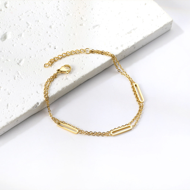 Norma Link Gold Bracelet-gallery-42474167238906
