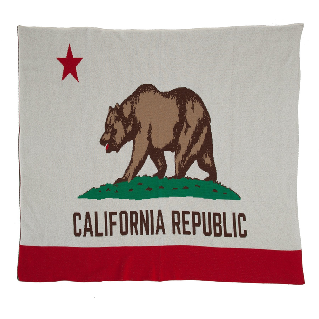 California Flag Throw Blanket-gallery-46682902528291