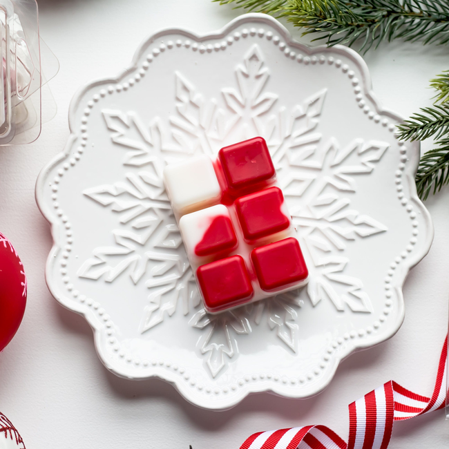 Christmas Wax Melts Merry & Bright - White & Red 3 oz.-gallery-28582359433286