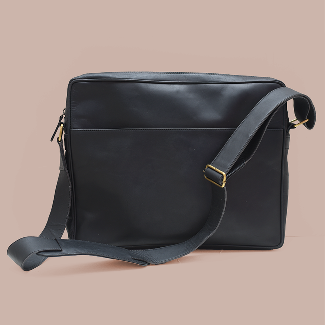Leather Satchel for a 15" Laptop-gallery-33232531849282