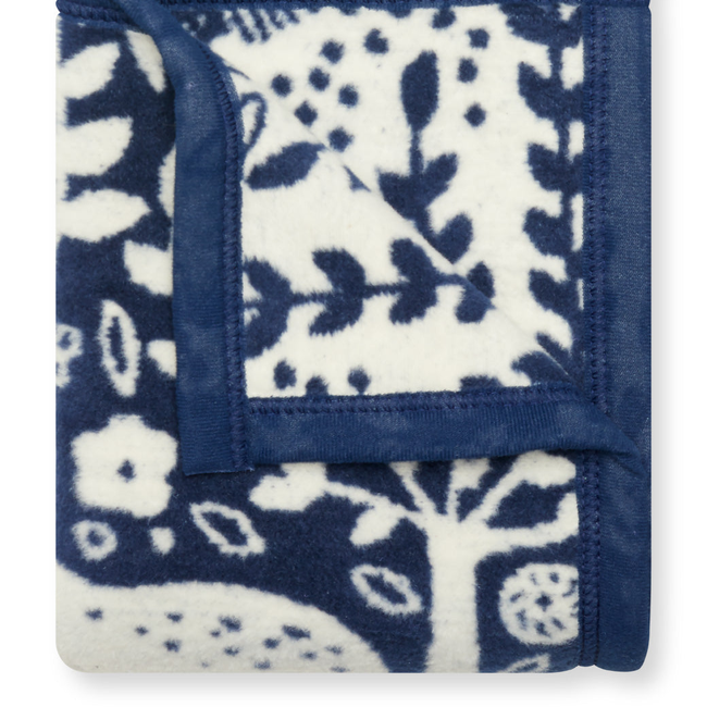 Whimsical Woods Navy Mini Blanket-gallery-32319394644141