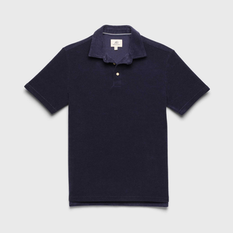 Ryan Saltwater Terry Polo - Navy Blazer