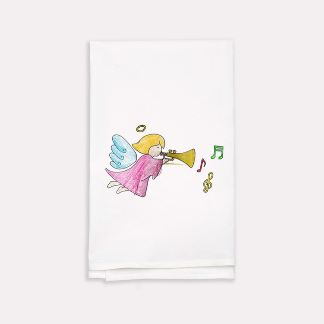 White Cotton Custom Kids Artwork Towel-gallery-38233213665503