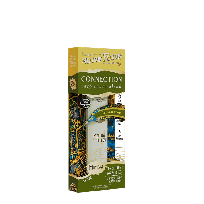 Connection Blend - Terp Sauce 1ml Disposable Spinner Vape - Lemon Tree (Sativa)-gallery-37327605235918