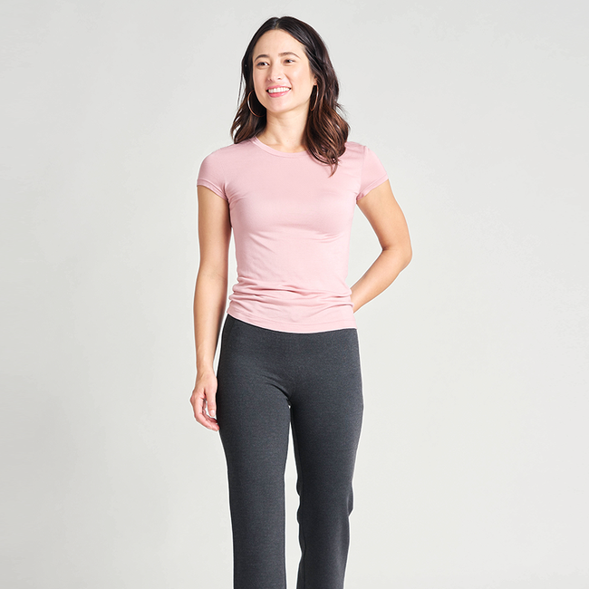 Boot-Cut | Two-Pocket Dress Pant Yoga Pants (Charcoal)-gallery-38679863623932