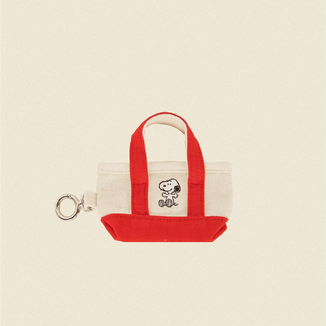 Snoopy Huggin Poop Bag Holder - Red-gallery-61730634662174