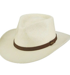 Scala Albuquerque - Genuine Panama Straw Fedora Hat
