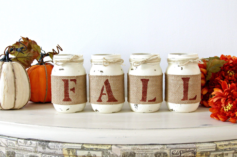 Rustic Fall Decor | Thanksgiving Table Centerpieces - ONE SIDED