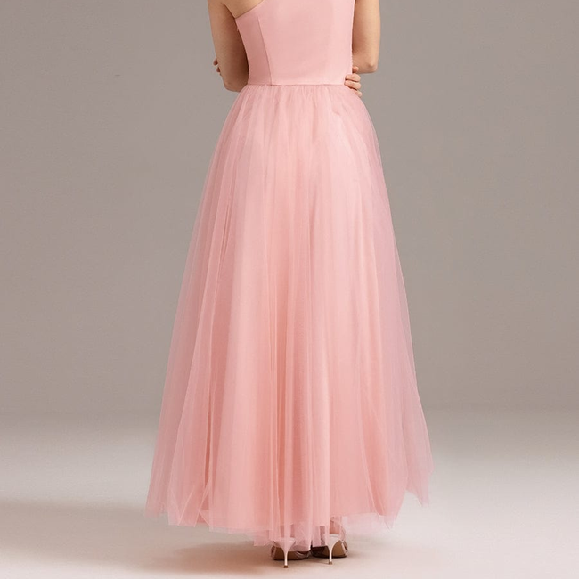 ever ARCADIA|Chic A-Line One-Shoulder Tulle Maxi Bridesmaid Dress-gallery-33288046346314
