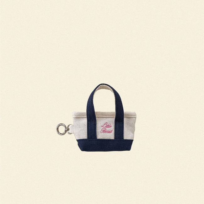 The Little Beast Poop Bag Tote - Navy-gallery-60478393712926