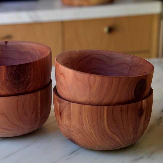 Red Cedar Bowls, The Candy Apple Set of Four Bowls-gallery-38548345487538