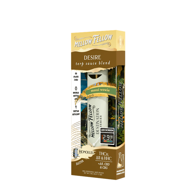 Desire Blend - Terp Sauce 2ml Disposable Vape - Maui Wowie (Sativa)-gallery-37327639118030