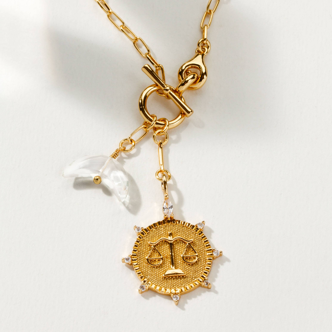 Scales of Justice Front Toggle Necklace-gallery-32596971454530