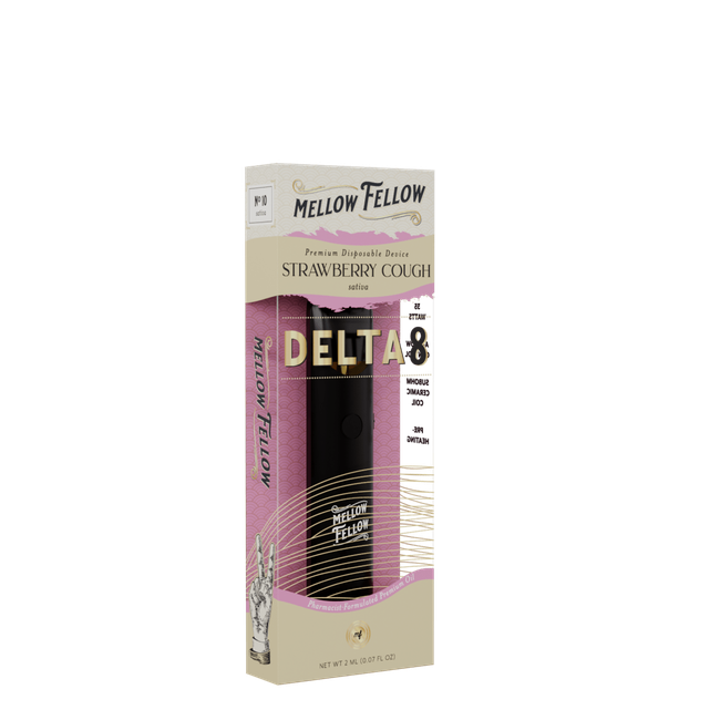 Delta 8 Premium 2ML Disposable Vape - Strawberry Cough (Sativa)-gallery-36335885615310