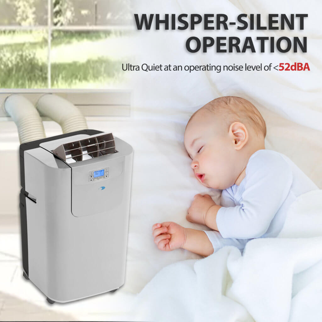 Whynter Elite Dual Hose Digital Portable Air Conditioner Dehumidifier, 400 sq ft Efficiency ARC-122D-gallery-46535400325368