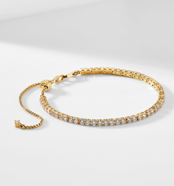 LOVE ALL ADJUSTABLE TENNIS BRACELET
