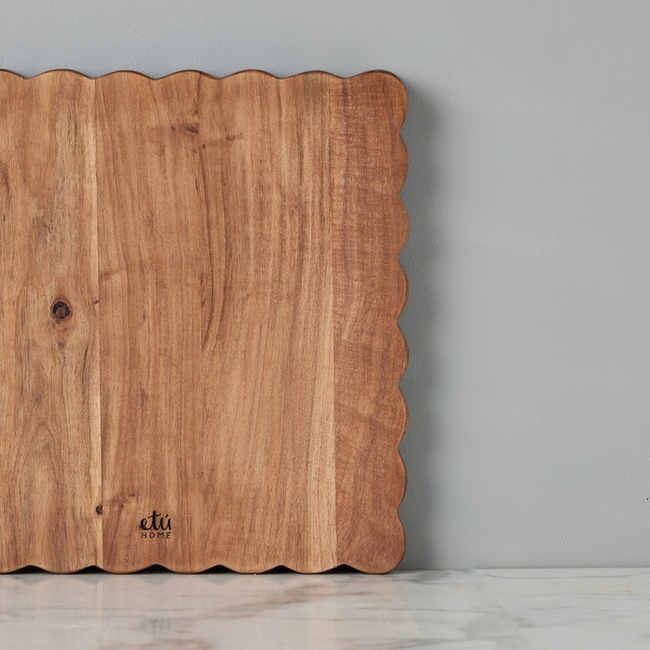 Scalloped Cutting Board, Large Square-gallery-46331025195201