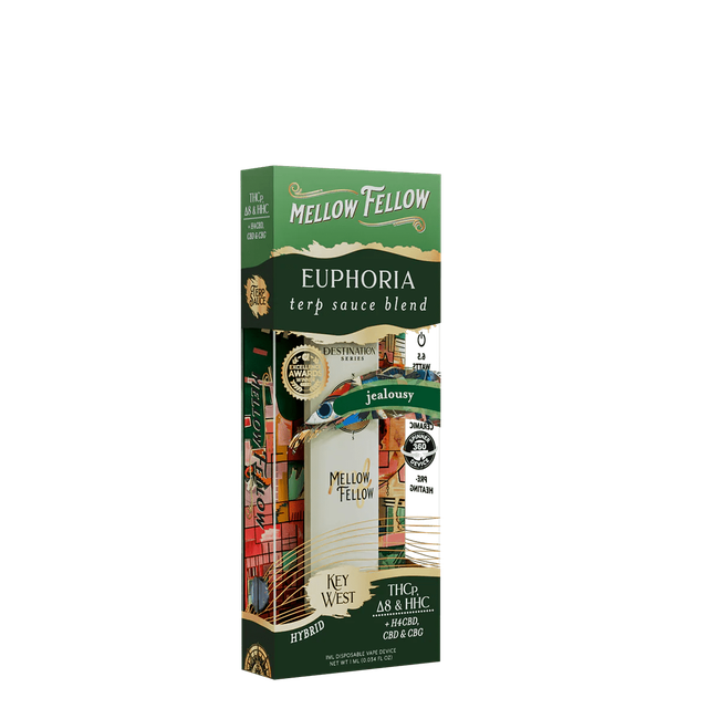 Euphoria Blend - Terp Sauce 1ml Disposable Spinner Vape - Jealousy (Hybrid)-gallery-37327599894734