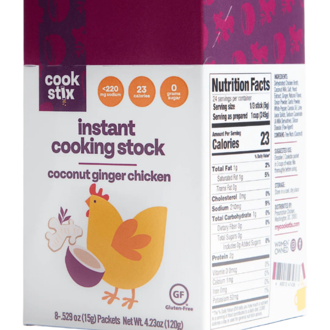 Coconut Ginger Chicken Stock - 8 Stix-gallery-51267674145086