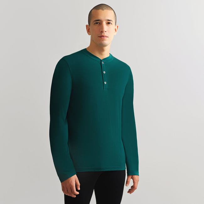Men's Travel Henley Long Sleeve-gallery-33934709063851