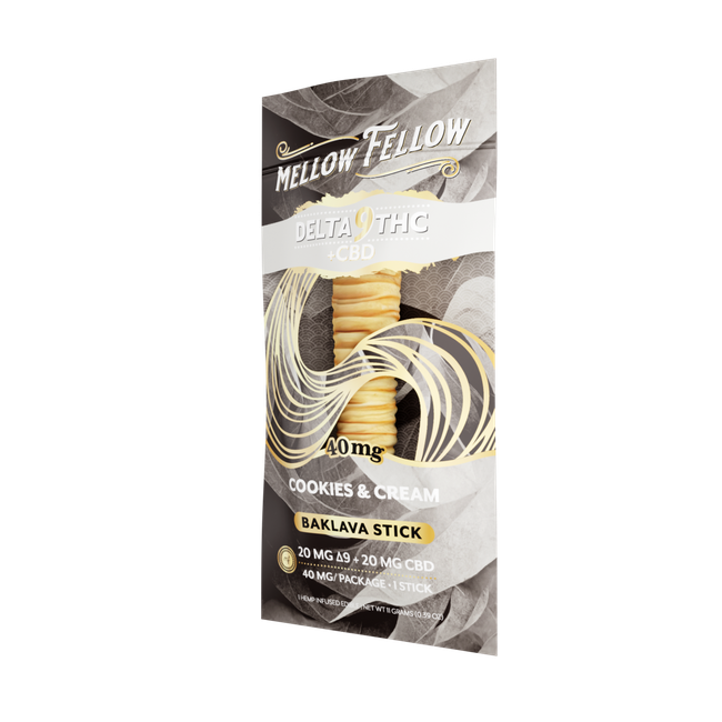 Delta 9 THC + CBD Baklava Sticks - Cookies & Cream 40mg-gallery-37933014253774