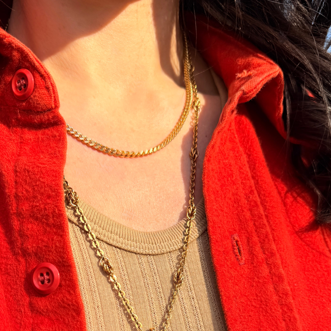 Antique yellow 18K swiveling double snake with urn carnelian pendant-gallery-57415374143803