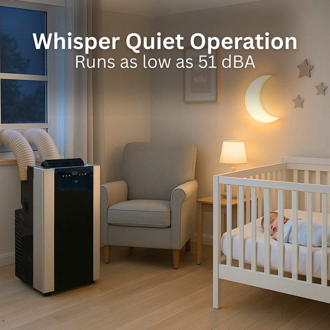 Whynter Dual Hose Portable Air Conditioner, Heater, Dehumidifier, and Fan with Activated Carbon Filt-gallery-45819401273592